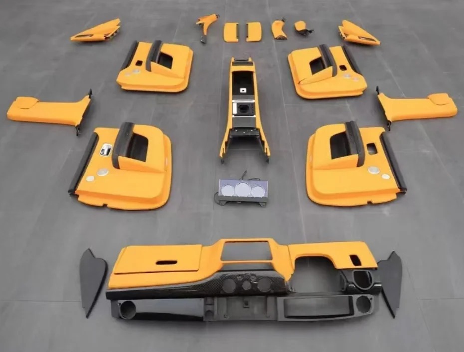 Ghost Luxury Interior Upgrade Kit for 2008-2019 Instrument Panel LCD Screen Door Panel Leather Seat Cover